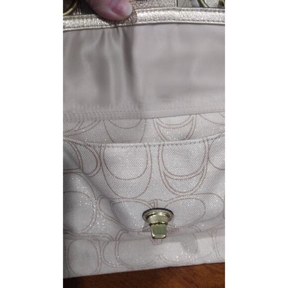 Coach Penelope Canvas Bag, Cream and Gold - Picture 6 of 13